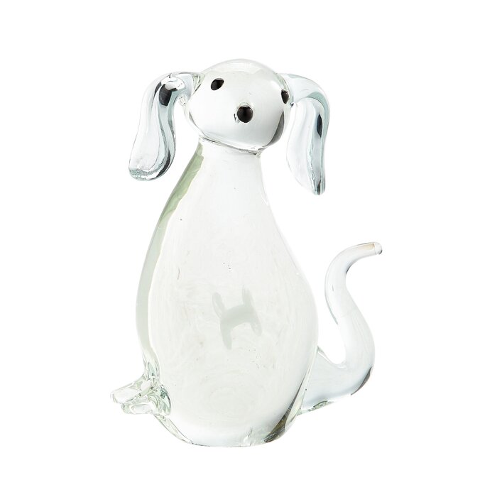 glass dog figurine